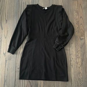 Black sweatshirt dress